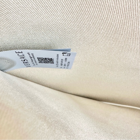 NEW Versace Denim Tote with logo print bag - Picture 12 of 13